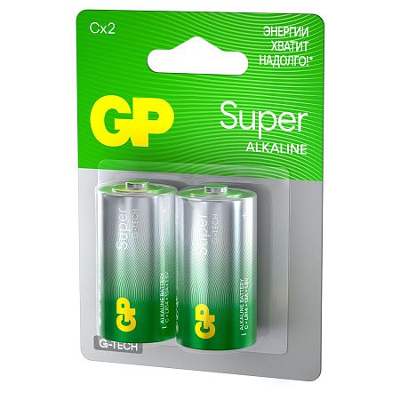 Батарейка GP Super G-Tech C (LR14) 14A алкалиновая, BC2