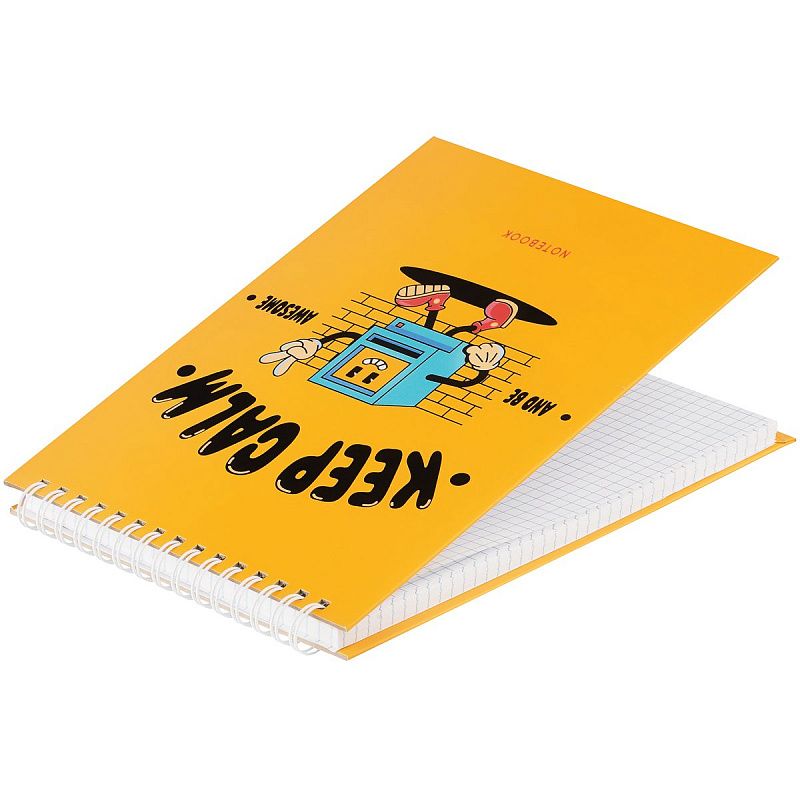 Блокнот А5 80л. на гребне BG "Your poster", твердая обложка, матовая ламинация, выборочный лак