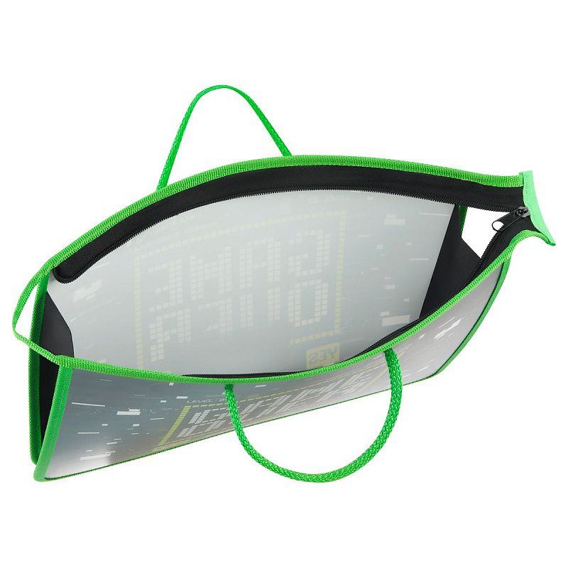 Папка с ручками А4 ArtSpace "Game Over", пластик, на молнии, 75мм 