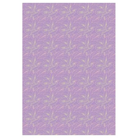 Упаковочная бумага глянц. 70*100см, MESHU "Grace twigs", 80 г/м2, ассорти, 5 дизайнов