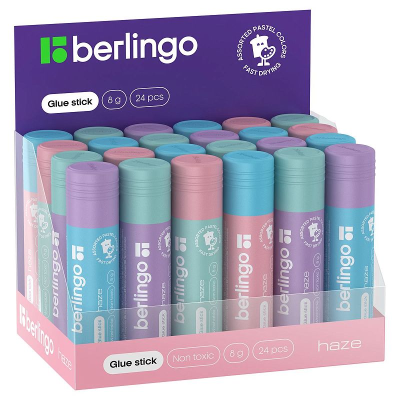 Клей-карандаш Berlingo "Haze", 08г, ПВП