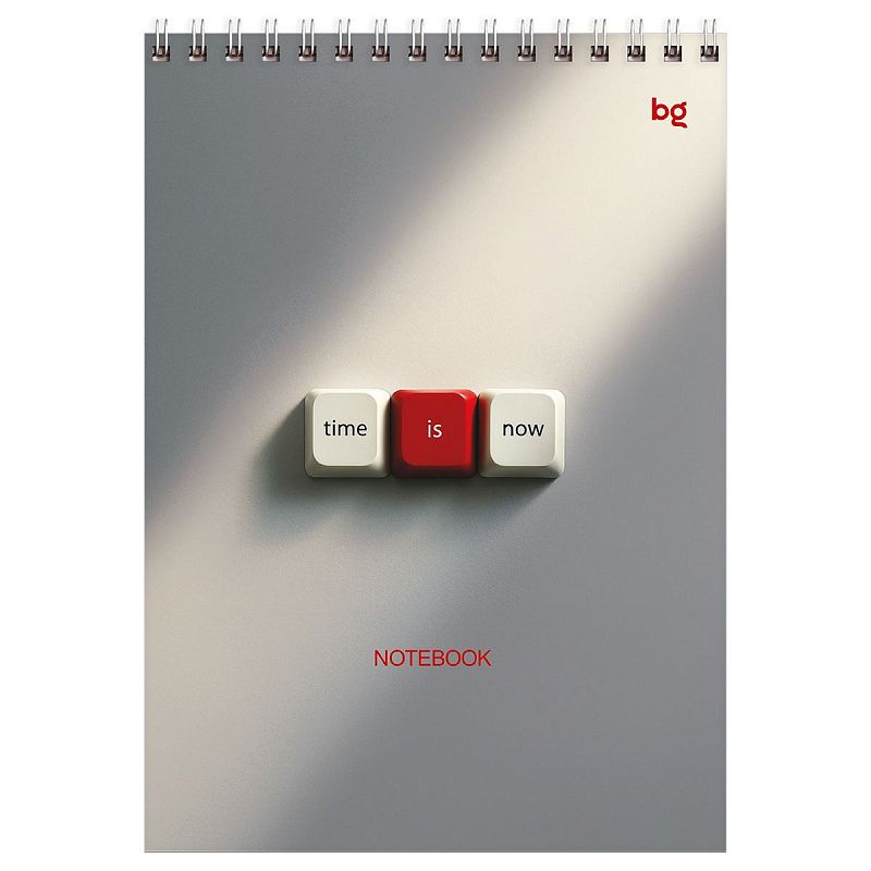 Блокнот А5 60л. на гребне BG "Push the button", твердая подложка