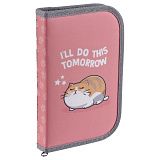 Пенал 1 отделение, 200*130 ArtSpace "Cute Cats", доп. секция, ткань