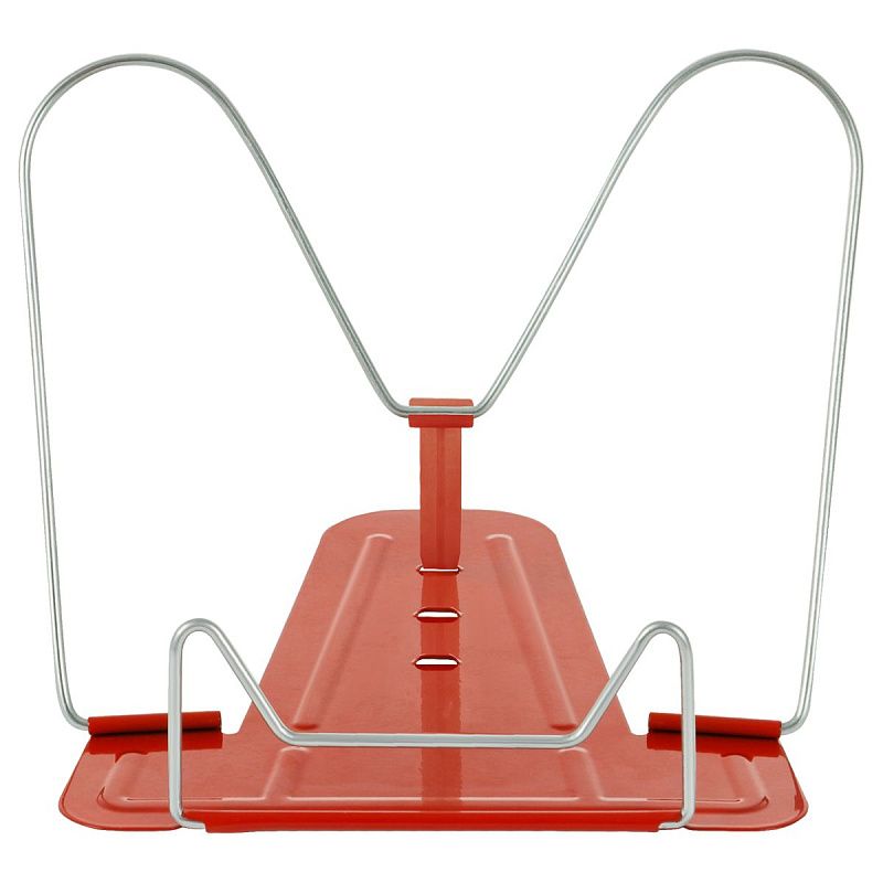 Подставка для книг СТАММ, металлическая, красная 