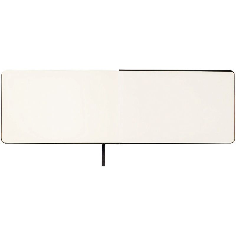 Скетчбук 80л., 210*130 Гамма "Студия", черный, твердая обложка, на резинке, слоновая кость, 140г/м2