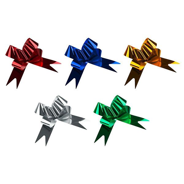 Набор бантов декоративных, MESHU, 10шт, 18см, бабочка, ассорти