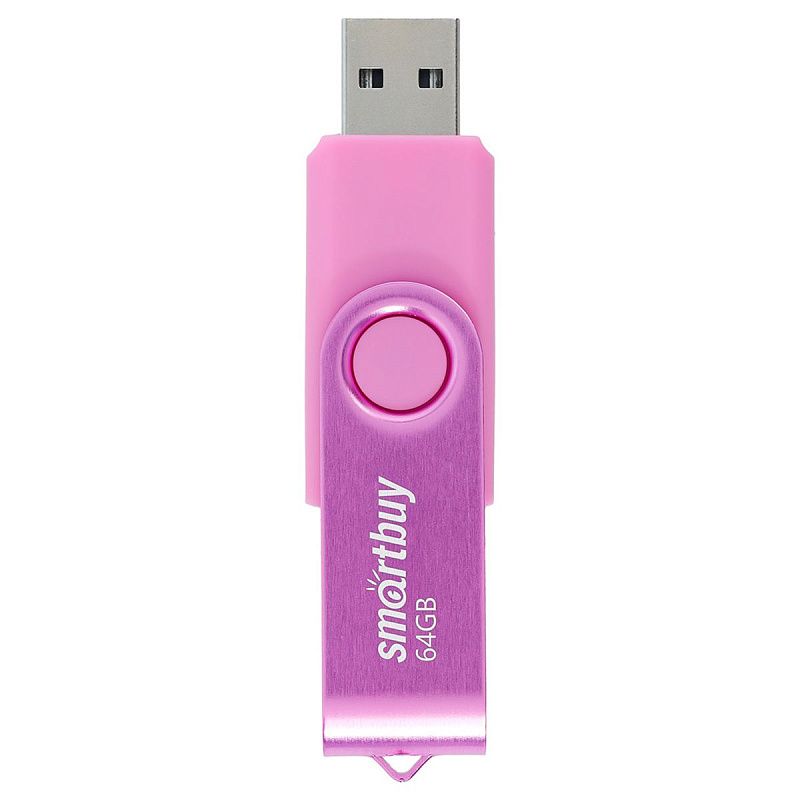 Память Smart Buy "Twist" 64GB, USB 2.0 Flash Drive, пурпурный