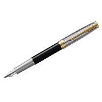 Ручка перьевая Parker "Sonnet Premium Metal&Black GT" черная, 0,8мм, подарочная упаковка Ручка перьевая Parker "Sonnet Premium Metal&Black GT" черная, 0,8мм, подарочная упаковка