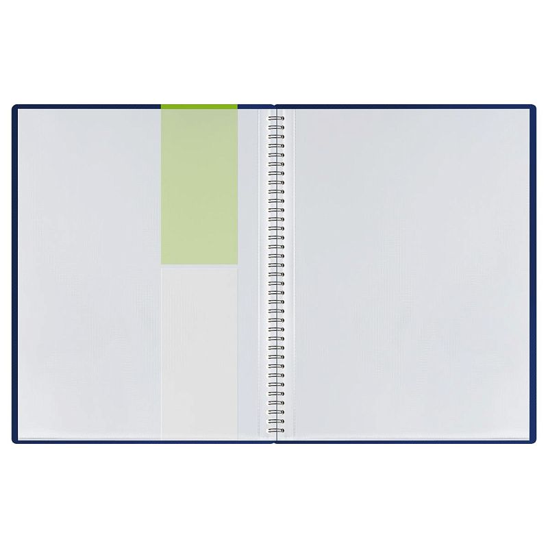 Папка с 30 вкладышами на гребне СТАММ "Диагональ" А4, 17мм, 700мкм, пластик, сапфир 