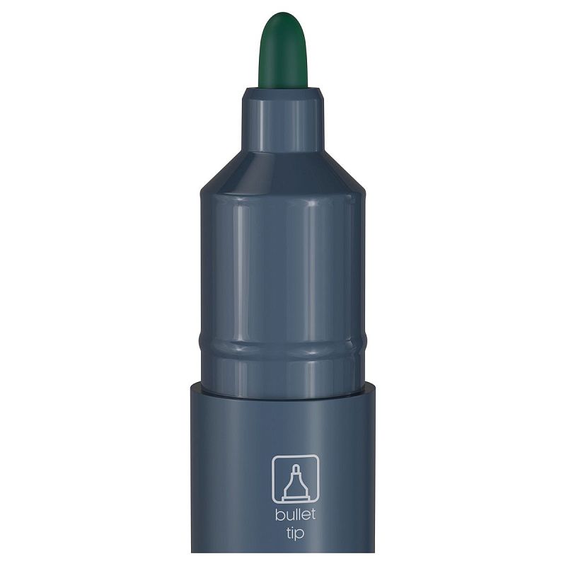 Маркер перманентный Berlingo "Multiline PE200" зеленый, пулевидный, 2мм 