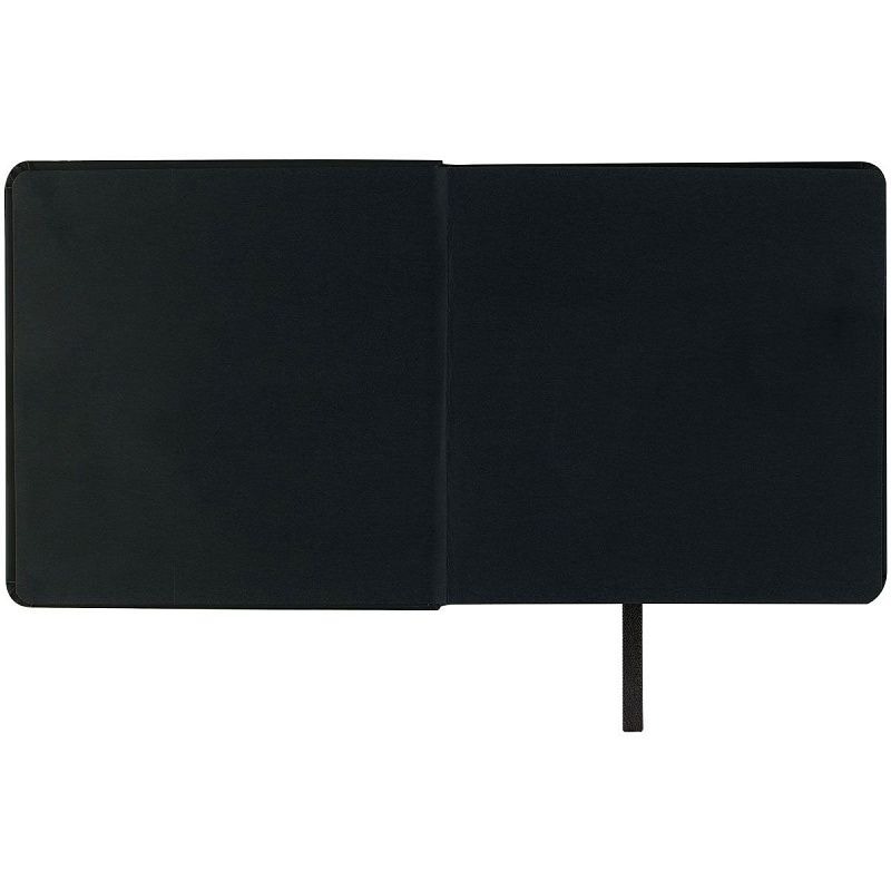 Скетчбук 80л., 150*150 Гамма "Студия", черный, твердая обложка, на резинке, черная, 140г/м2