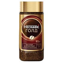 Кофе молотый в растворимом NESCAFE (Нескафе) "Gold", сублимированный, 95 г, стеклянная банка, 04813, 12326188