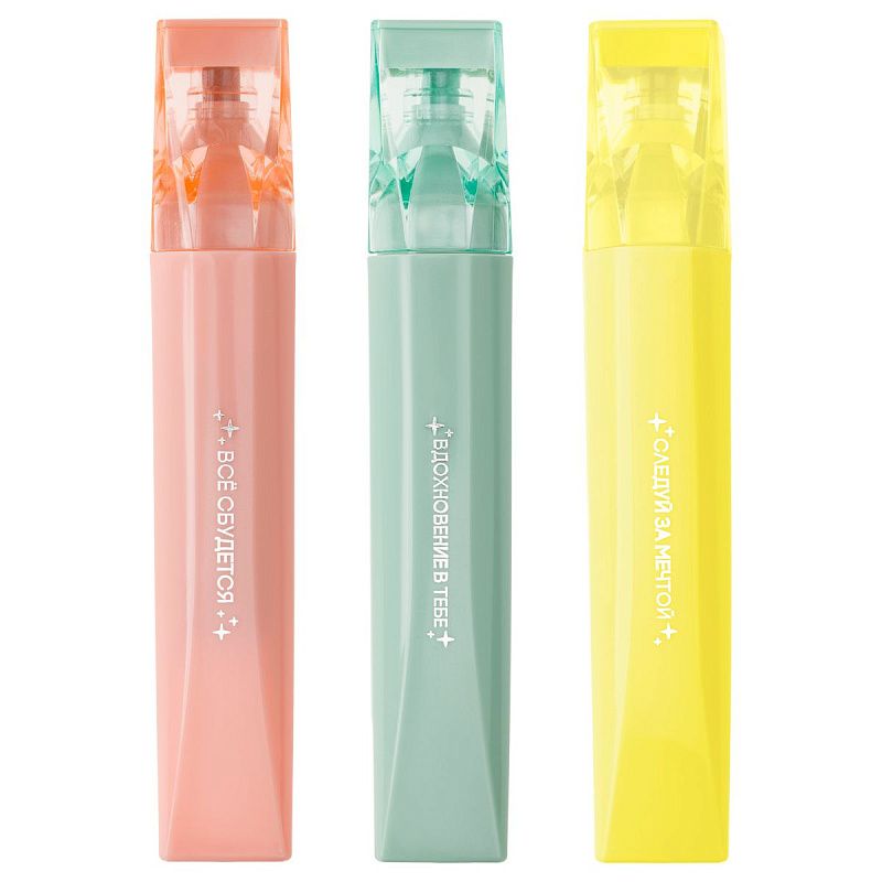 Текстовыделитель MESHU "Wishes", ассорти, пастельные цвета, 1-5 мм, шоу-бокс 