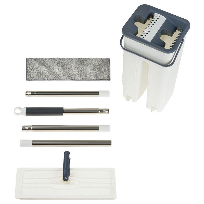 Комплект для уборки OfficeClean Professional, швабра, ведро 6 л., двухкамерное с отжимом, насадка МОП