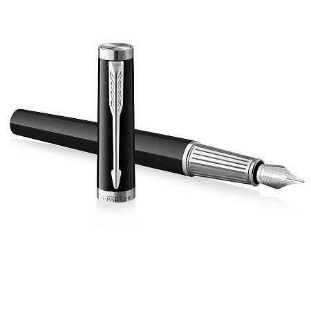 Ручка перьевая Parker "Ingenuity Black CT" 0,8мм, подарочная упаковка 