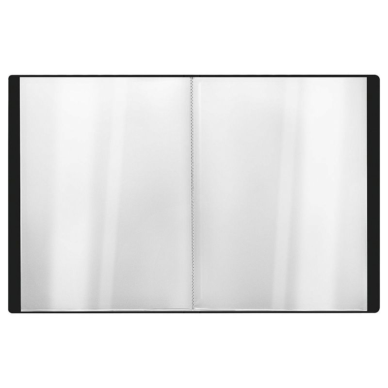 Папка с 80 вкладышами СТАММ "Стандарт" А4, 30мм, 800мкм, пластик, черная 