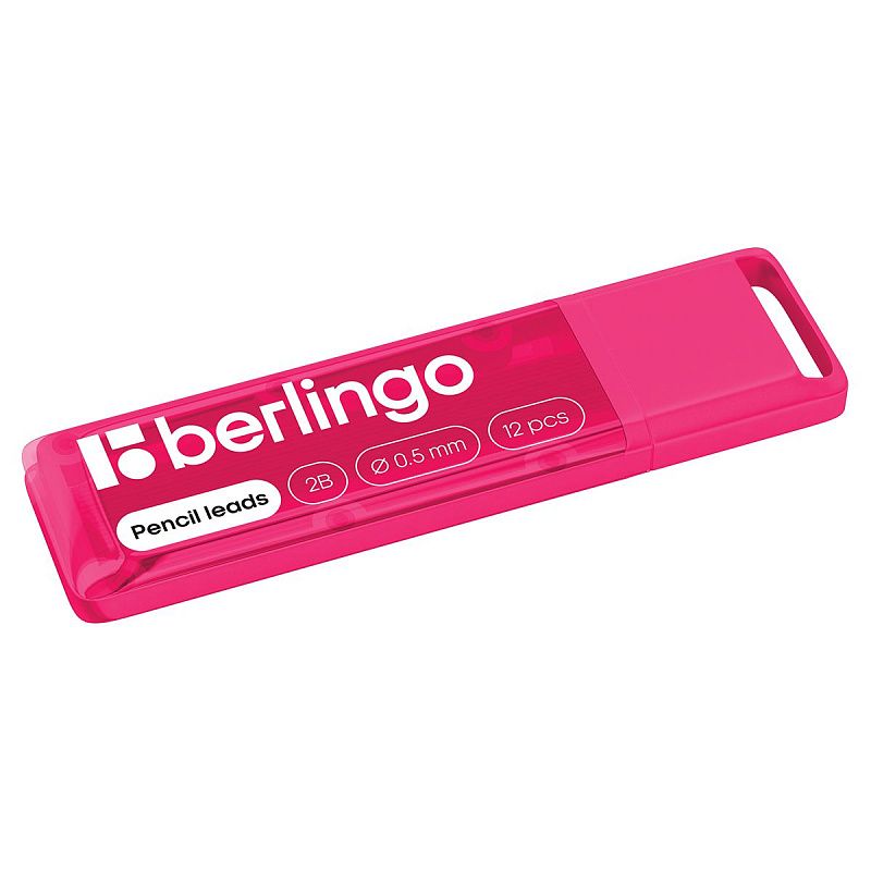 Грифели для механических карандашей Berlingo, 12шт., 0,5мм, 2B 
