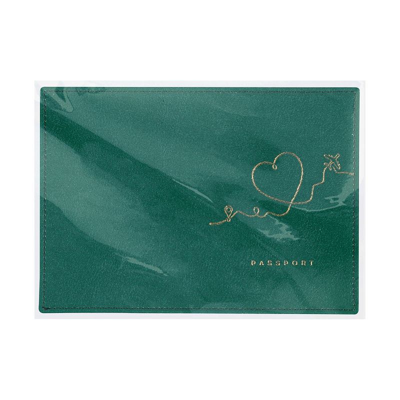 Обложка для паспорта OfficeSpace "Life Style", кожа, тиснение фольгой 