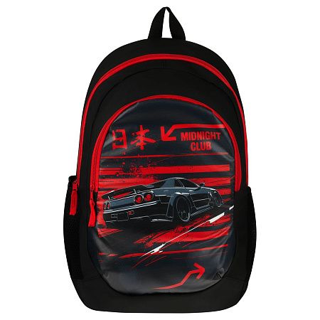 Рюкзак ArtSpace Classic "The Midnight Club", 45*30*16 см, 2 отделения, 2 кармана, PU покрытие, уплотн. спинка 