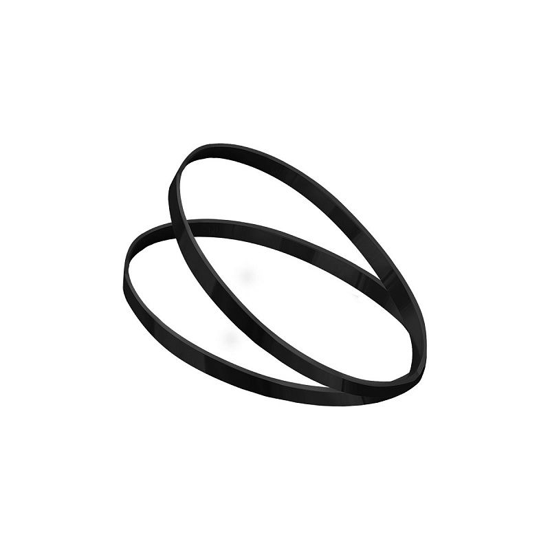 Резинки для волос MESHU, черные, 300шт., европодвес