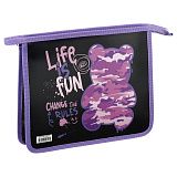 Папка для тетрадей 1 отделение, А5, ArtSpace "Have Fun", пластик, на молнии