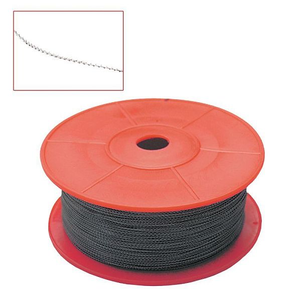 Проволока для опломбирования двужильная, стальная витая, диаметр 0,65мм, 100м