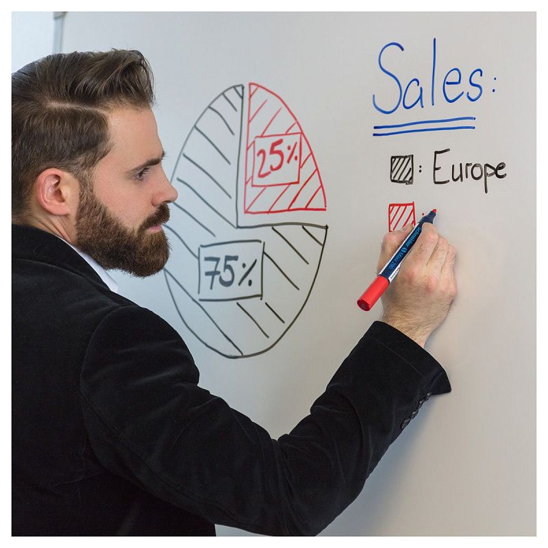 Маркер для белых досок и флипчартов Schneider "Maxx 290" красный, пулевидный, 3мм 