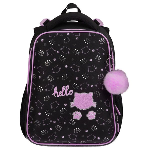 Ранец Berlingo Expert "Royal Kitty" 37*28*16см, 2 отделения, 2 кармана, анатомическая спинка
