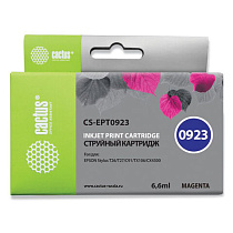 Картридж струйный CACTUS (CS-EPT0923) для EPSON Stylus C91/CX4300/T26/T27/TX106, пурпурный