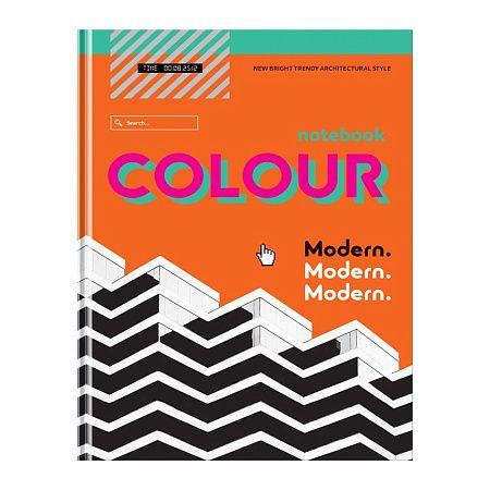 Бизнес-блокнот А5, 120л., BG "Colour", глянцевая ламинация