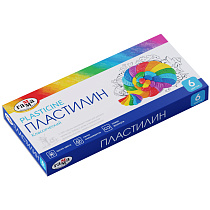 УЦЕНКА - Пластилин Гамма "Классический", 06 цветов, 120г, со стеком, картон. упаковка