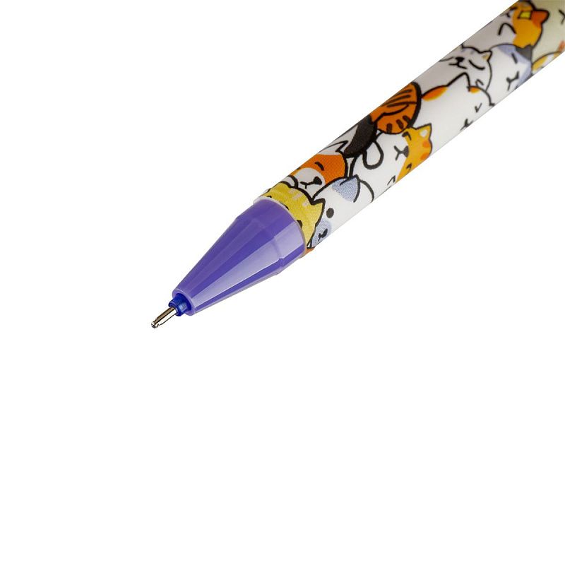 Ручка гелевая стираемая MESHU "Mur-mur" синяя, 0,5мм, корпус ассорти 