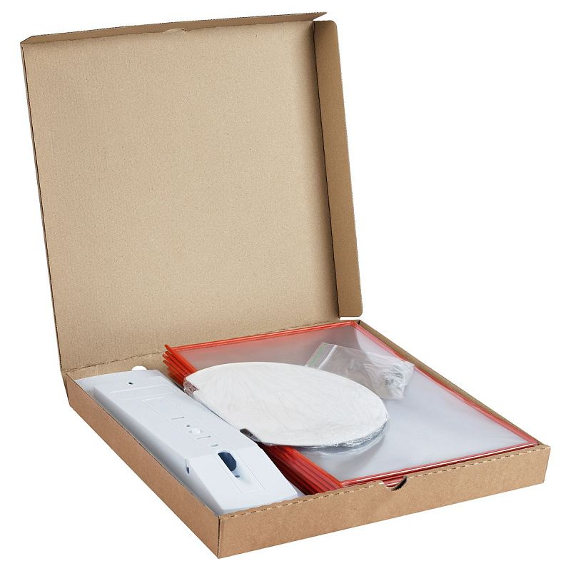 Демосистема настольная OfficeSpace с 10 панелями А4, красная