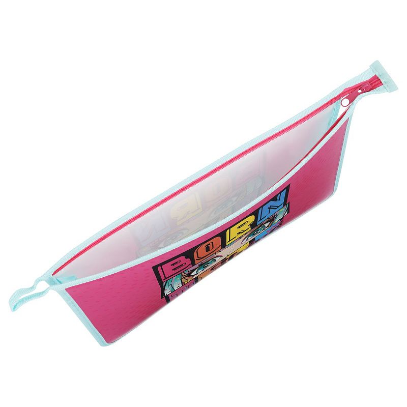 Папка для тетрадей 1 отделение, А4, ArtSpace "Born to shine", пластик, на молнии 