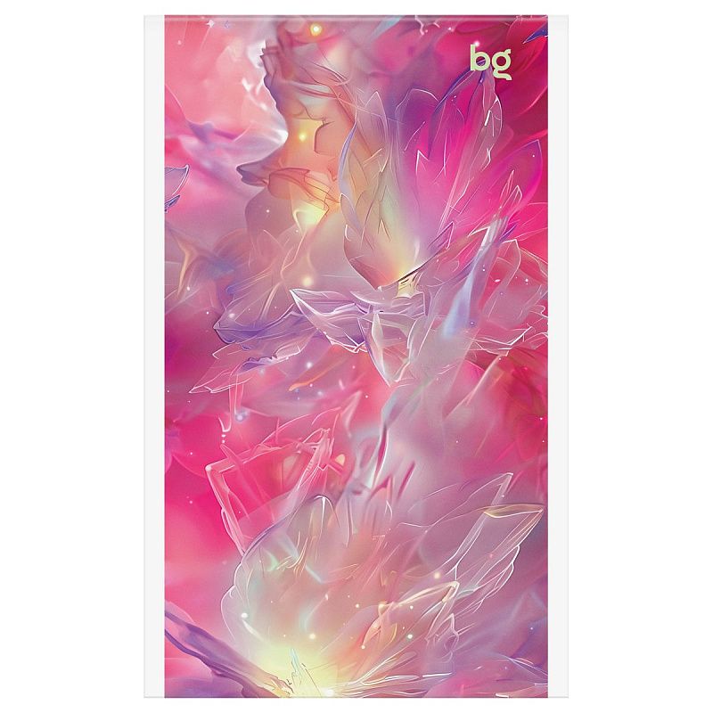 Блокнот А6 32л., на скрепке BG "Flowers and shine", блестки