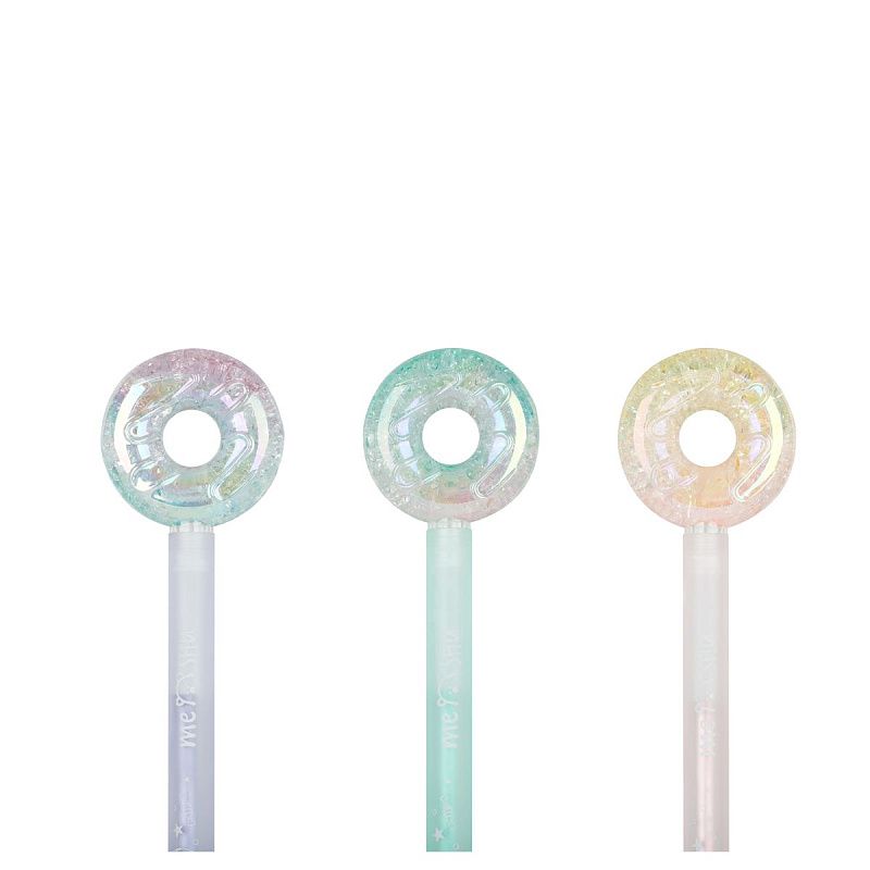 Ручка шариковая MESHU "Donats" синяя, 0,5мм, корпус ассорти 