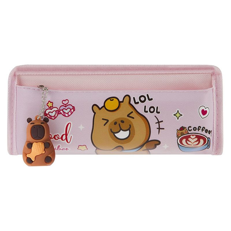 Пенал мягкий 210*90*55 MESHU "Capy", 2 отделения, полиэстер, ПВХ 