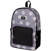 Рюкзак Berlingo Casual "Chamomile black" 39,5*27*13см, 1 отделение, 3 кармана, уплотненная спинка Рюкзак Berlingo Casual "Chamomile black" 39,5*27*13см, 1 отделение, 3 кармана, уплотненная спинка