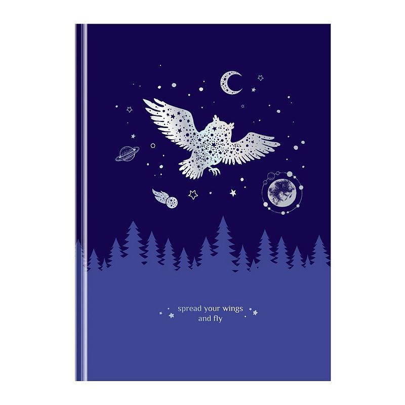 Записная книжка А5 80л. BG "Немного волшебства", soft-touch ламинация, тиснение голографической фольгой, блок в точку