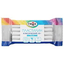 Пластилин Гамма "Классический", белый, 50г