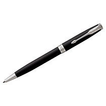 Ручка шариковая Parker "Sonnet Matte Black СT" черная, 1,0мм, поворот., подарочная упаковка