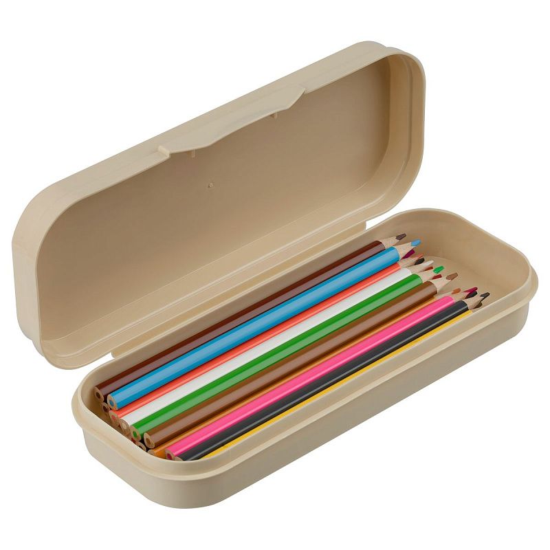 Пенал-футляр, 215*90*43 СТАММ "Хомяки", бежевый 