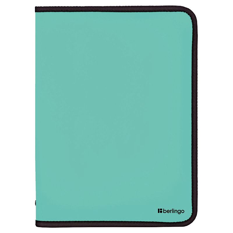 Папка на молнии Berlingo "Instinct" А4, 500мкм, мятный