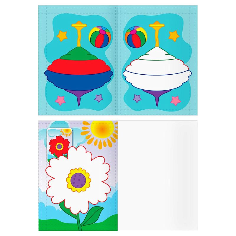 Раскраска А5 ТРИ СОВЫ "Рисую пальчиками. Выпуск 2", 8стр., цветной фон