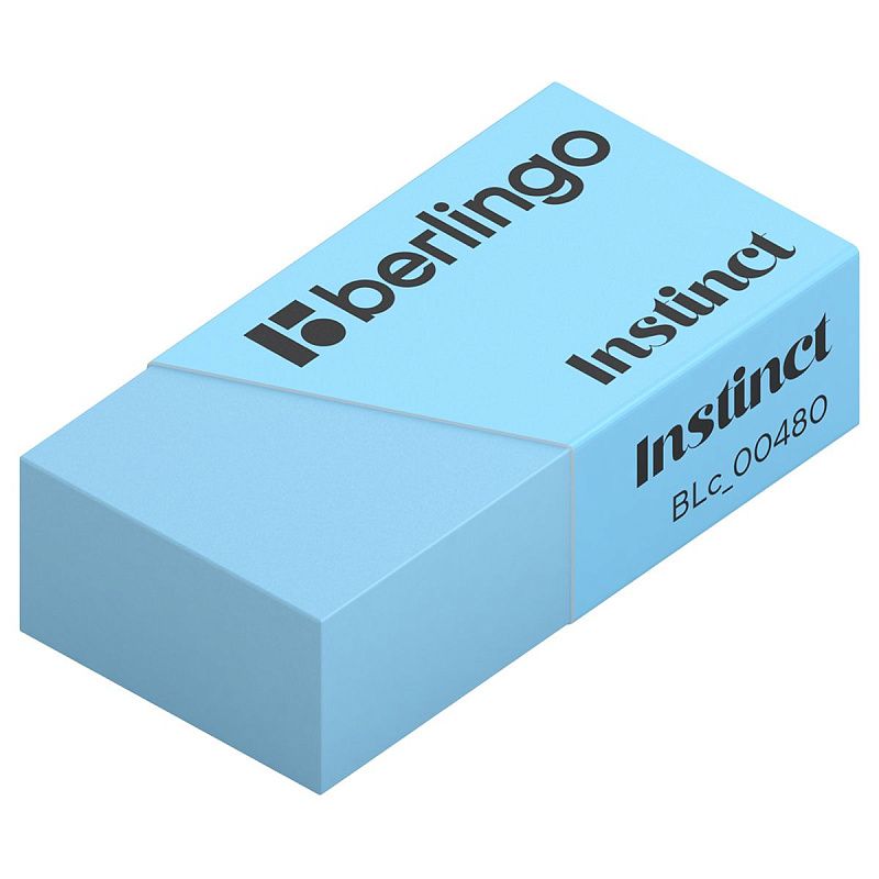 Ластик Berlingo "Instinct", цвета ассорти, 40*20*10мм 