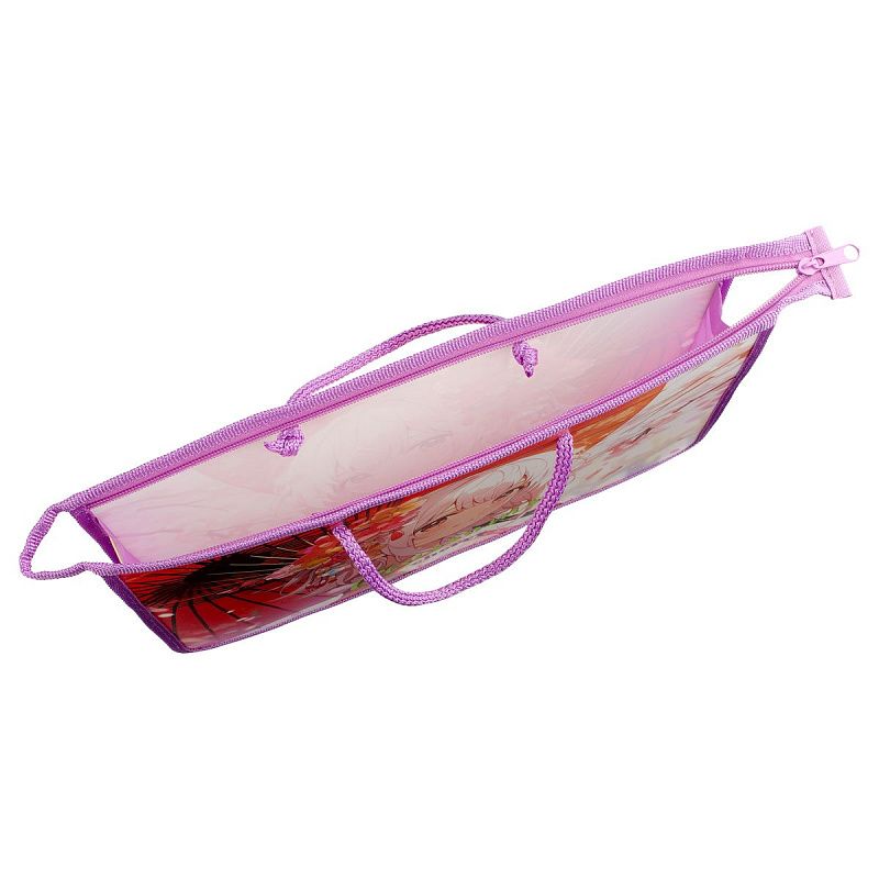 Папка с ручками А4 ArtSpace "In blossom", пластик, на молнии, 40мм 