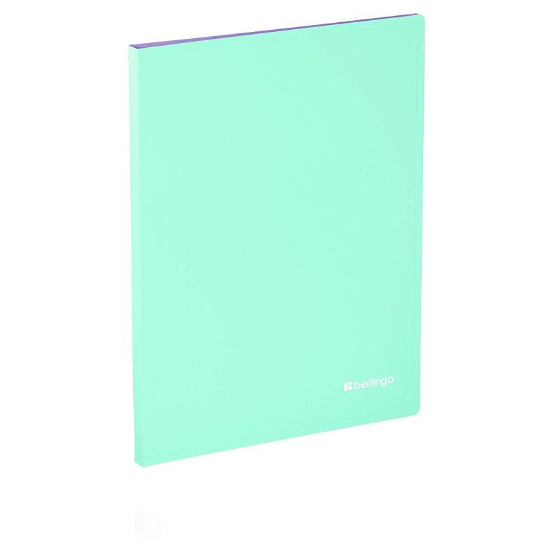 Папка с 20 вкладышами Berlingo "Haze", 14мм, 600мкм, с внутр. карманом, софт-тач, ассорти 