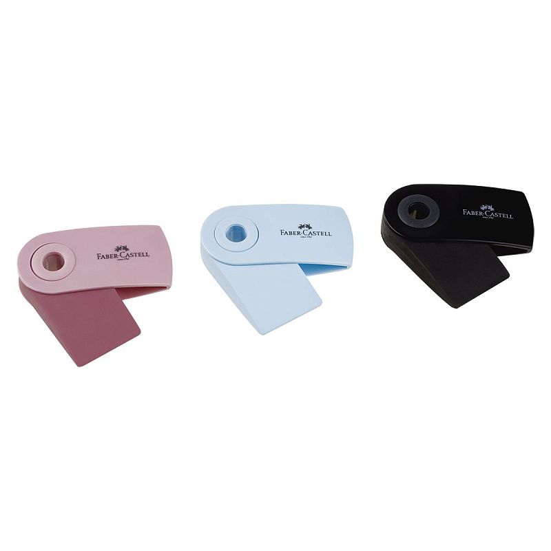 Ластик Faber-Castell "Sleeve Mini New", прямоугольный, 54*25*13мм, выдвижной, ассорти 
