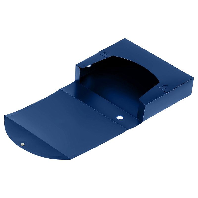 Короб архивный на кнопке OfficeSpace разборный, 70мм, пластик, 900мкм, синий 