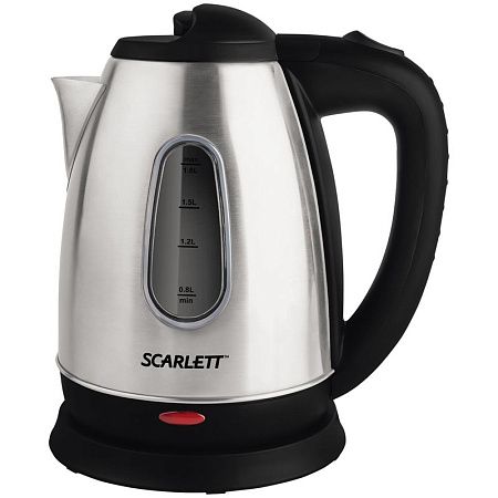 УЦЕНКА-Чайник электрический Scarlett SC-EK21S20, 1,8л, 1600Вт, нержавеющая сталь